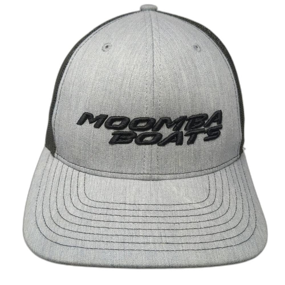 Richardson Trucker Hat Gray Black One Size Moomba Boats Mesh Snapback 112
